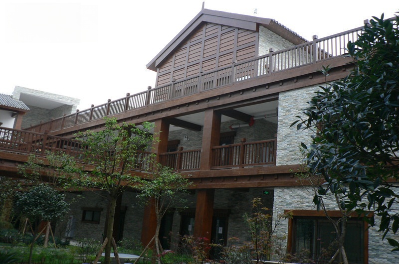 3北川商業(yè)街 GRC仿木紋廠家